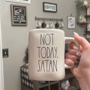 Rae Dunn not today, satan mug